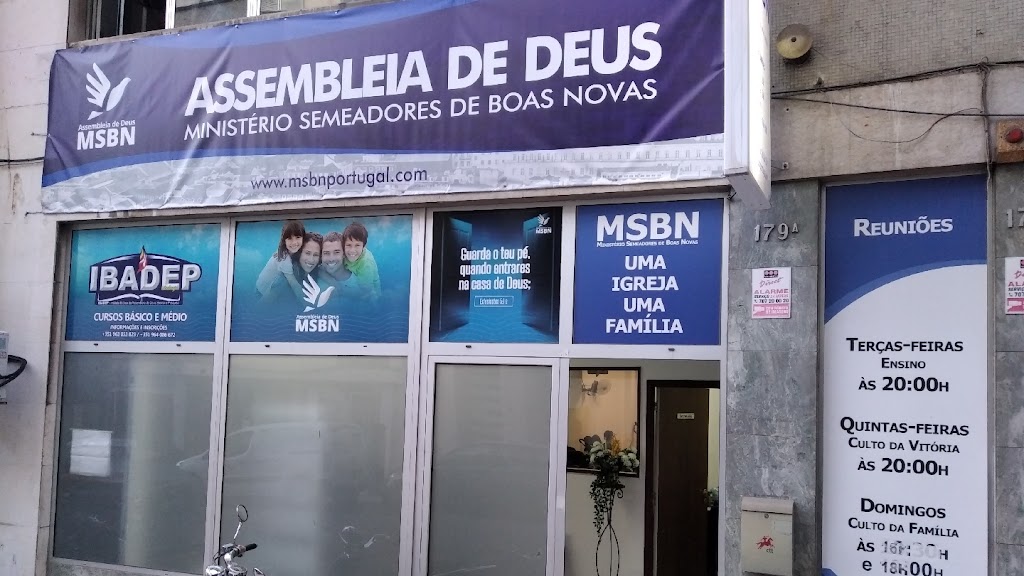 Fachada de Igreja Assembleia de Deus MSBN - Lisboa