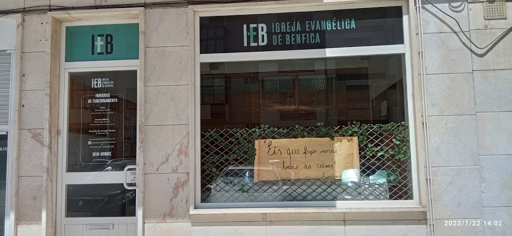 Fachada de Igreja Evangélica de Benfica